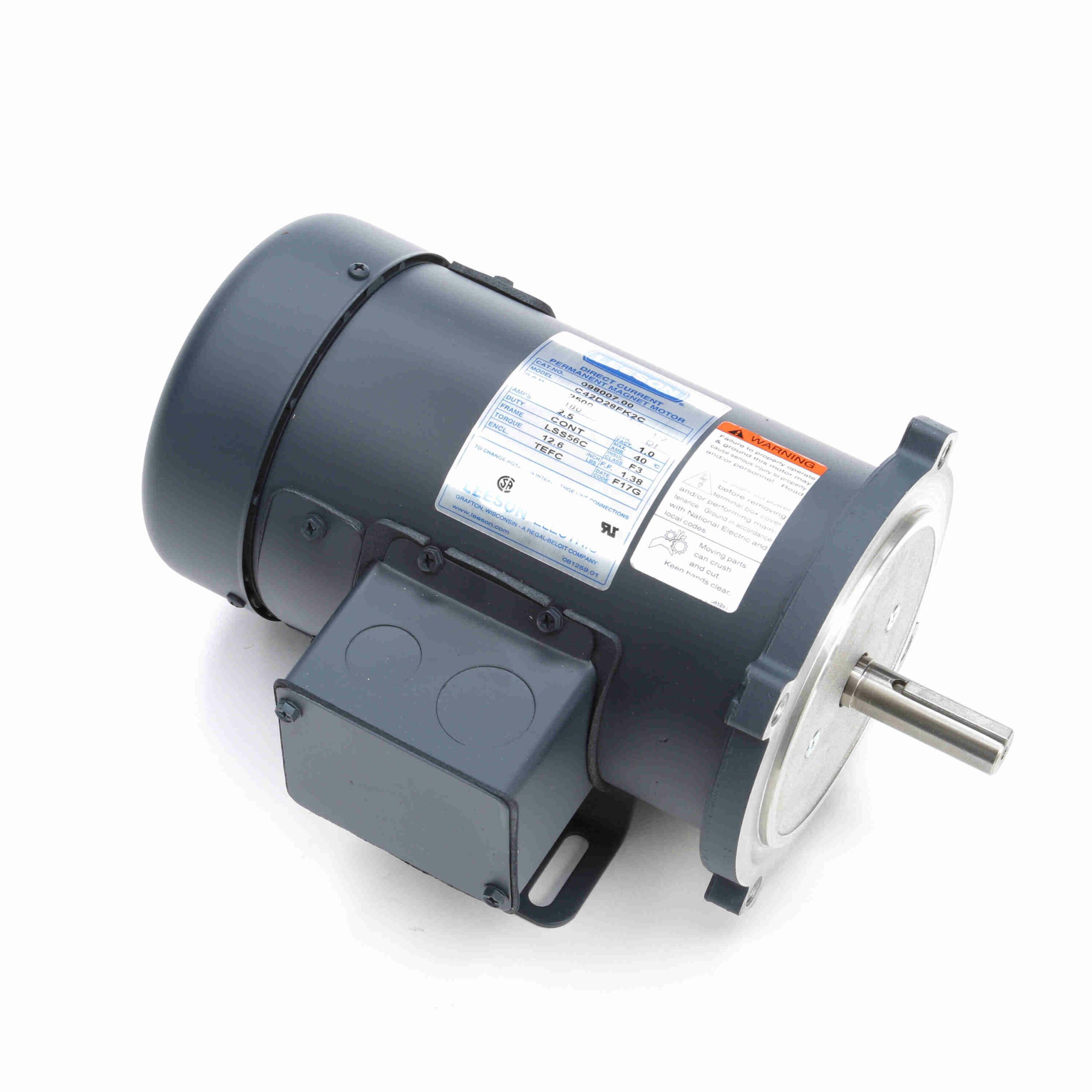 Leeson 098007.00 1/2 HP 180V 2500 RPM SS56C TEFC Motor | Electracore