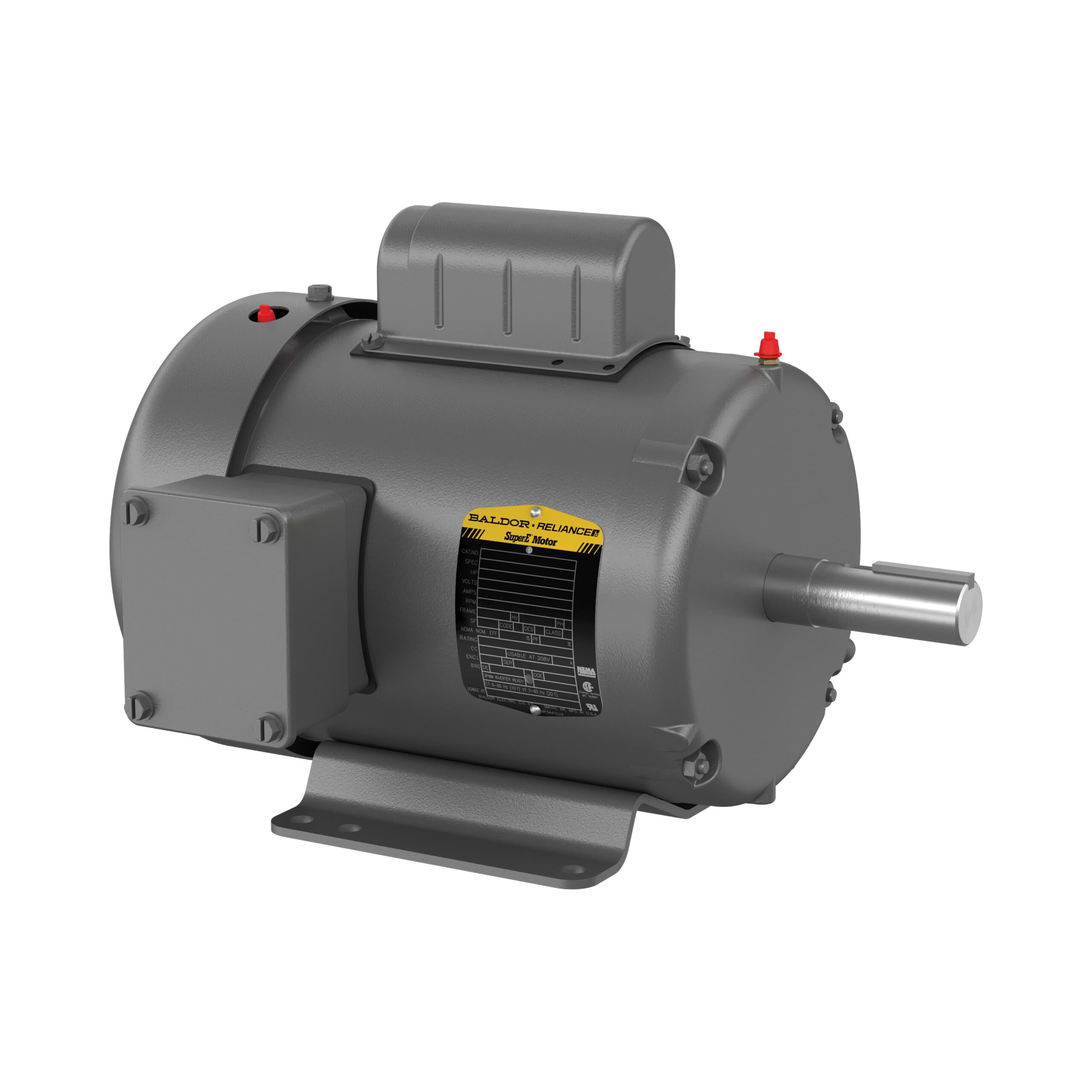 Baldor L3606T 3 HP 115, 208-230V 3600 RPM 182T TEFC 1-Phase Motor ...